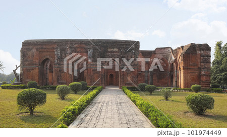 Rear View of Eklakhi Mosque, Built During the 1412-15 by King Ganesh, Gour, Malda, West Bengal, India. Rear View of Eklakhi Mosque, Built During the 1412-15 by King Ganesh, Gour, Malda, West Bengal, India. 101974449
