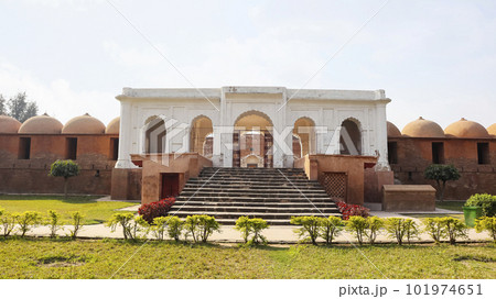 Backside Marble Entrance of Murshid Kuli Khan Mosque, Murshidabad, West Bengal, India. 101974651