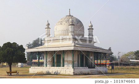View of Madina Mosque in the Campus of Hazarduari Palace, Murshidabad, West Bengal, India. View of Madina Mosque in the Campus of Hazarduari Palace, Murshidabad, West Bengal, India. 101974665