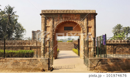 Entrance of Tomb of Azimunissa Begum, Built By Azimunisa in 1734, Murshidabad, West Bengal, India. Entrance of Tomb of Azimunissa Begum, Built By Azimunisa in 1734, Murshidabad, West Bengal, India. 101974676
