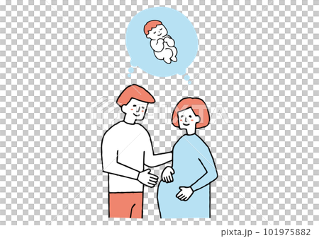 Pregnant couple baby 101975882