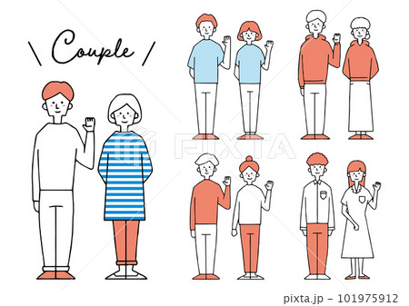 若い夫婦　セット 101975912