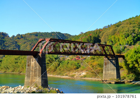 北恵那鉄道　木曽川橋梁　 101978761