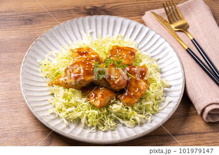 鶏ささ身の照り焼き 鶏ささ身の照り焼き 101979147