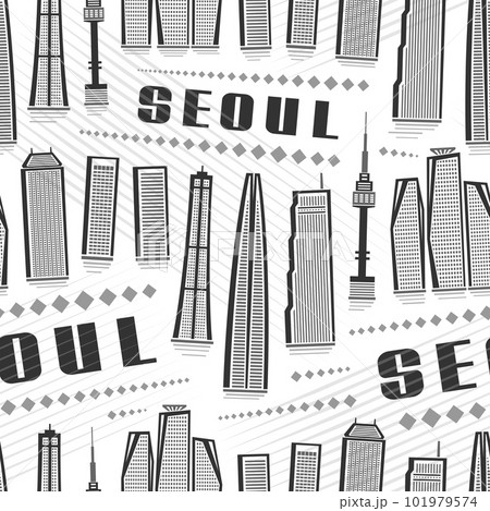 Vector Seoul Seamless Pattern Vector Seoul Seamless Pattern 101979574