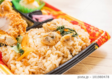 アサリご飯のお弁当 101980478