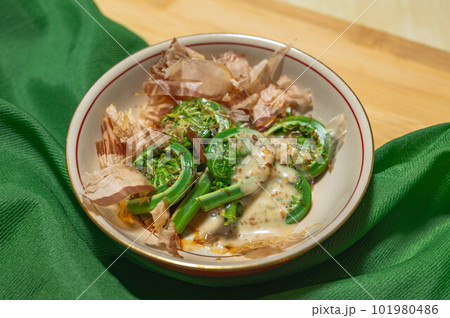 こごみの胡麻和え 101980486