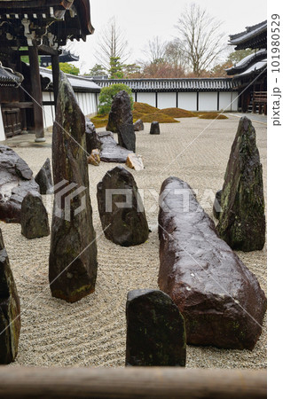 京都 雨の東福寺 南庭 京都 雨の東福寺 南庭 101980529
