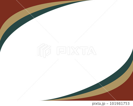 フラットな3色の曲線オブジェクトが重なった背景のイラスト(赤・カーキ・青) フラットな3色の曲線オブジェクトが重なった背景のイラスト(赤・カーキ・青) 101981753
