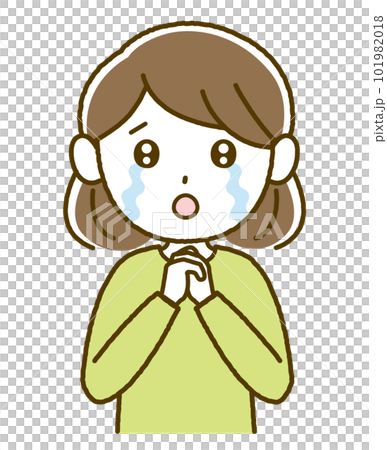 A woman who sheds tears 101982018