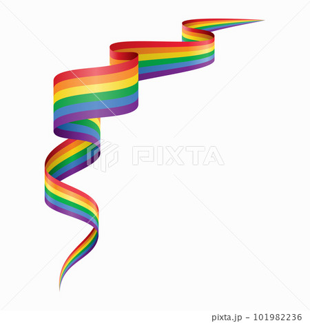 LGBT pride flag wavy abstract background. Vector illustration. LGBT pride flag wavy abstract background. Vector illustration. 101982236