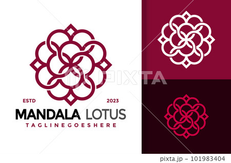 Mandala Lotus Ornamental Logo vector icon illustration Mandala Lotus Ornamental Logo vector icon illustration 101983404