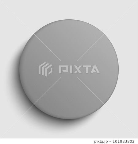Badge button on background, glass grey circle Badge button on background, glass grey circle 101983802