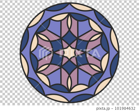 Round motif in retro colors Round motif in retro colors 101984632