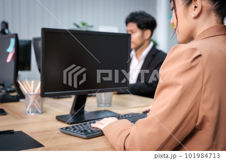Business people working and meeting in the office. 101984713