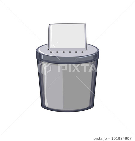 garbage cut shredder cartoon vector illustration 101984907