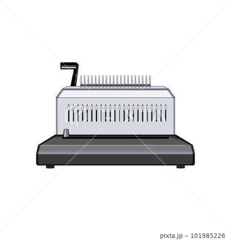 business binding machine cartoon vector illustration 101985226