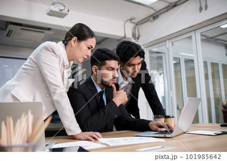 Business people working and meeting in the office. 101985642