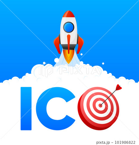 ICO initial coin offering banner. Initial coin offering concept. ICO as a financial bubble and scam. Financial investment, cryptocurrency, blockchain, coin and digital asset. Vector illustration. ICO initial coin offering banner. Initial coin offering concept. ICO as a financial bubble and scam. Financial investment, cryptocurrency, blockchain, coin and digital asset. Vector illustration. 101986822