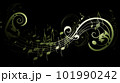Stylish music background with instruments and musical symbols - made with generative AI tools 101990242