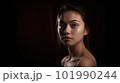 Portrait shot of a young Asian Woman - made with Generative AI 101990244