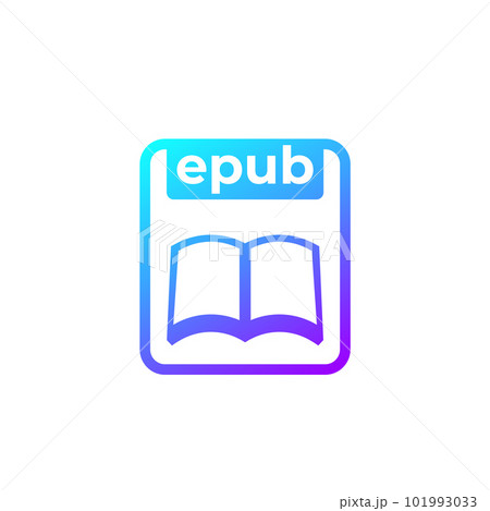 epub file, e-book format icon epub file, e-book format icon 101993033