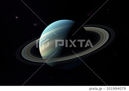 Unknown planet, view from space. Generative AI 101994079