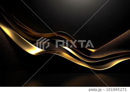 3D abstract wallpaper. Three-dimensional dark golden and black background. Black and gold background. golden wallpaper 3D abstract wallpaper. Three-dimensional dark golden and black background. Black and gold background. golden wallpaper 101995271