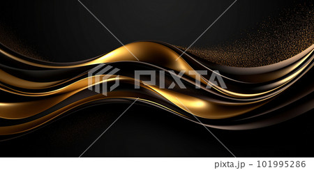 3D abstract wallpaper. Three-dimensional dark golden and black background. Black and gold background. golden wallpaper 3D abstract wallpaper. Three-dimensional dark golden and black background. Black and gold background. golden wallpaper 101995286