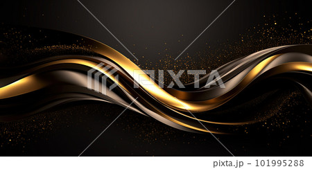 3D abstract wallpaper. Three-dimensional dark golden and black background. Black and gold background. golden wallpaper 3D abstract wallpaper. Three-dimensional dark golden and black background. Black and gold background. golden wallpaper 101995288