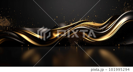 3D abstract wallpaper. Three-dimensional dark golden and black background. Black and gold background. golden wallpaper 3D abstract wallpaper. Three-dimensional dark golden and black background. Black and gold background. golden wallpaper 101995294