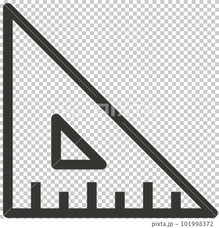 三角尺圖標 101998372