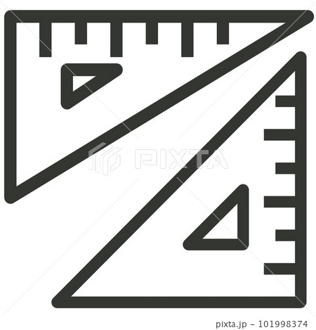 Triangle Ruler Icon Stock Vector (Royalty Free) 313586438