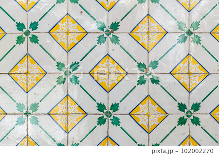 Traditional Portuguese glazed tiles Traditional Portuguese glazed tiles 102002270