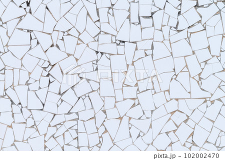 White broken tiles wall 102002470