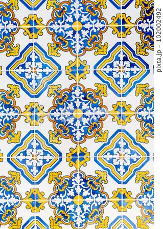Traditional Portuguese glazed tiles 102002492