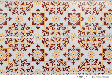 Traditional Portuguese glazed tiles Traditional Portuguese glazed tiles 102002686