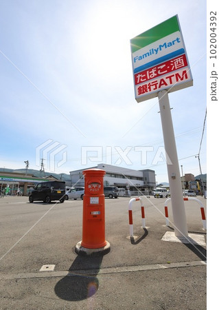岩手　遠野　丸ポストのある風景（上組町） 102004392