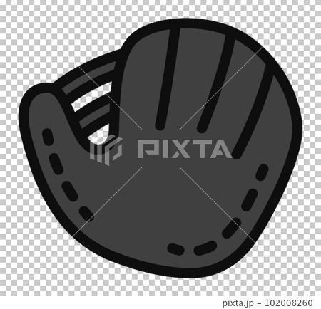 濃いグレーの野球グローブ 102008260