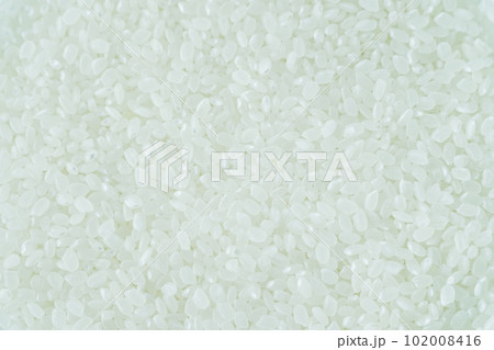 Uncooked or raw Japanese rice close up. 102008416