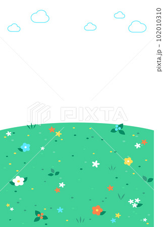 背景イラスト_草原 102010310