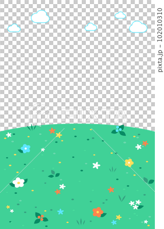 背景イラスト_草原 102010310