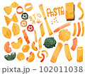パスタの種類イラスト 102011038