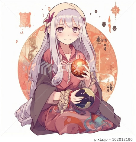 可愛らしい占い師の女の子【AI生成画像】 可愛らしい占い師の女の子【AI生成画像】 102012190