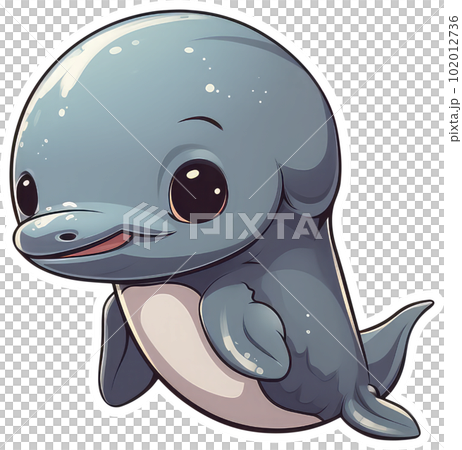 Funny and cute porpoise transparency sticker. Funny and cute porpoise transparency sticker. 102012736