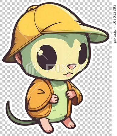 Funny and cute shrew transparency sticker. Funny and cute shrew transparency sticker. 102012895