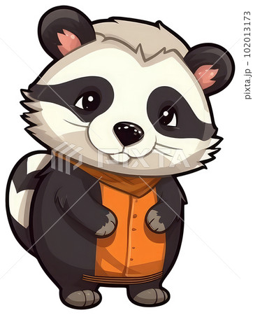 Funny and cute badger transparency sticker. Funny and cute badger transparency sticker. 102013173