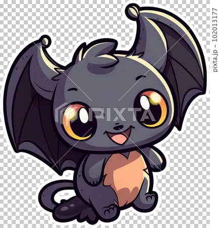 Funny and cute bat transparency sticker. Funny and cute bat transparency sticker. 102013177