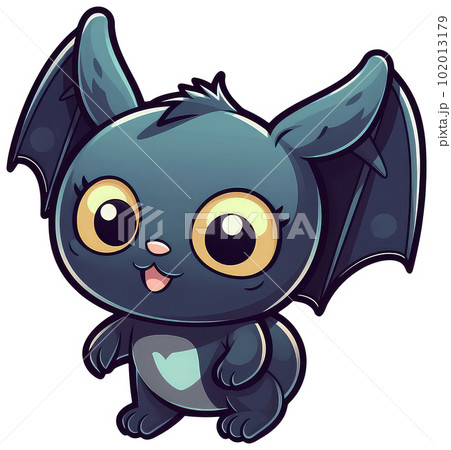 Funny and cute bat transparency sticker. Funny and cute bat transparency sticker. 102013179