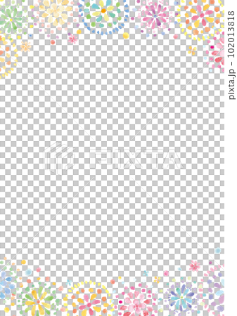 Illustration of watercolor hand-painted fireworks arranged vertically - vertical Illustration of watercolor hand-painted fireworks arranged vertically - vertical 102013818